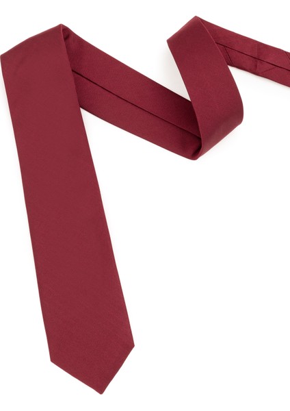 Erkek Bordo İpek Kravat 50301123-900