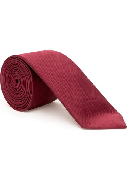 Erkek Bordo İpek Kravat 50301123-900
