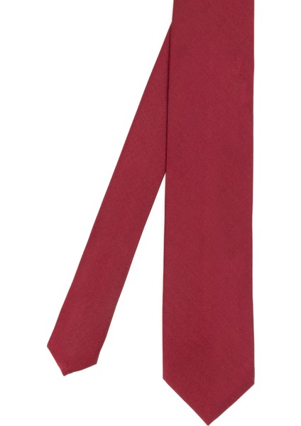 Erkek Bordo İpek Kravat 50301123-900