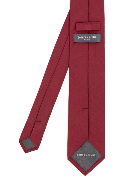Erkek Bordo İpek Kravat 50301123-900