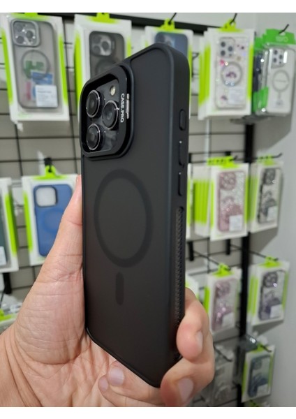 iPhone 16 Pro Max Uyumlu Kamera Lens Koruma Hediyeli Magsafe Özellikli Standlı Lüks Kılıf modelleri