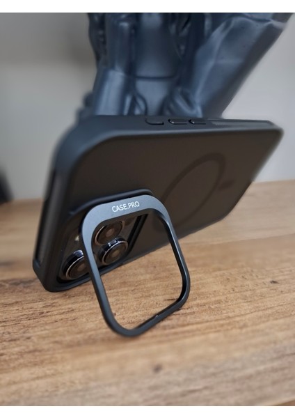 iPhone 16 Pro Max Uyumlu Kamera Lens Koruma Hediyeli Magsafe Özellikli Standlı Lüks Kılıf indirimleri