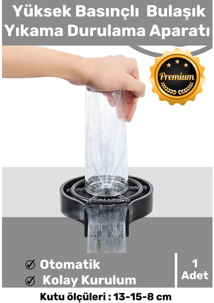 Premium Seri Kaliteli Hızlı Yüksek Basınçlı Otomatik Kupa Bardak Bulaşık Yıkama Durulama Aparatı