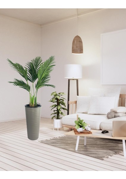 Yapay Areka Palmiye Ağacı Dore Kumsal Vazoda Yapay Ağaç 150CM 10 Yaprak