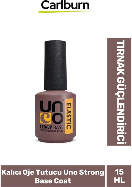 Tırnak Güçlendirici Elastik 48W Cihazlarda Kullanılan Kalıcı Oje Tutucu Uno Strong Base Coat 15 ml