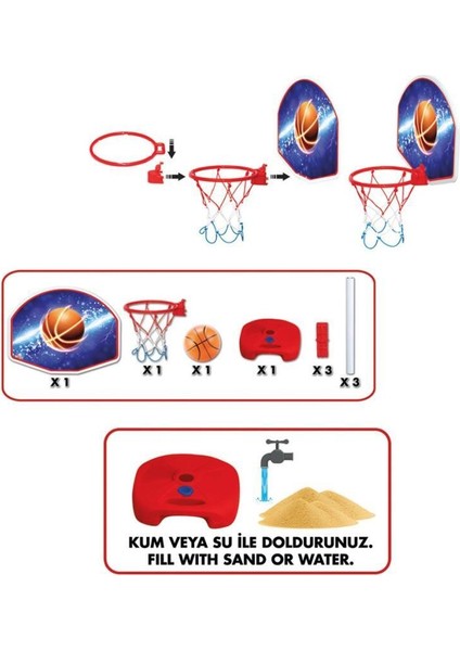 Nessiworld 03407 Dede Ayaklı Basket Potası