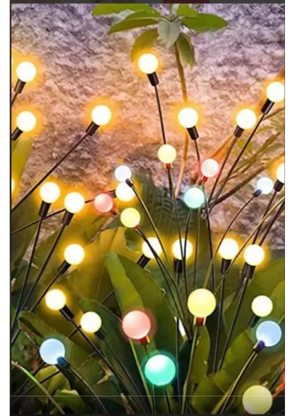 8 Led'li Güneş Enerjili Bahçe Çiti Aydınlatma Lamba