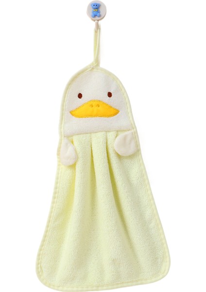 Tzmalloykarikatür Işlemeli Mercan Kadife El Havlusu (Yurt Dışından)