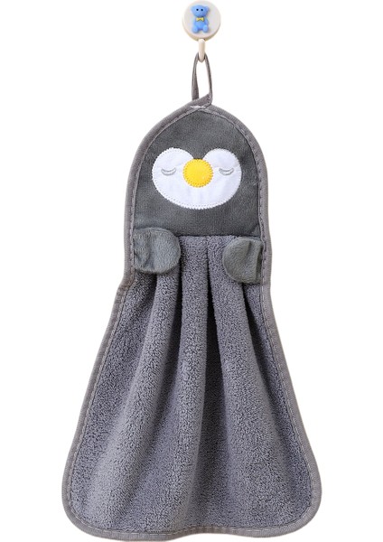 Tzmalloykarikatür Işlemeli Mercan Kadife El Havlusu (Yurt Dışından)