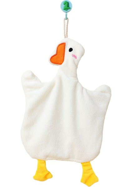 Tzmalloykarikatür Işlemeli Mercan Kadife El Havlusu (Yurt Dışından)