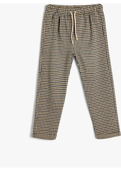 5Wmb40001Tk 0C5 Bej Ekose Erkek Bebek Jersey Esofman Alt