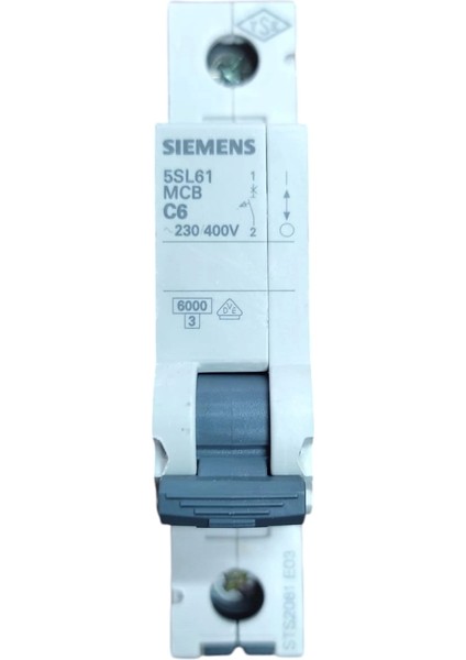 - 5SL6106-7YA Otomatik Sigorta Klasik 6A C Tipi