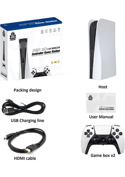 128GB Ateri Psp Oyun Konsolu Wifi 3D 20000 Oyun ve Çift Oyun Konsolu Kolu fiyatları