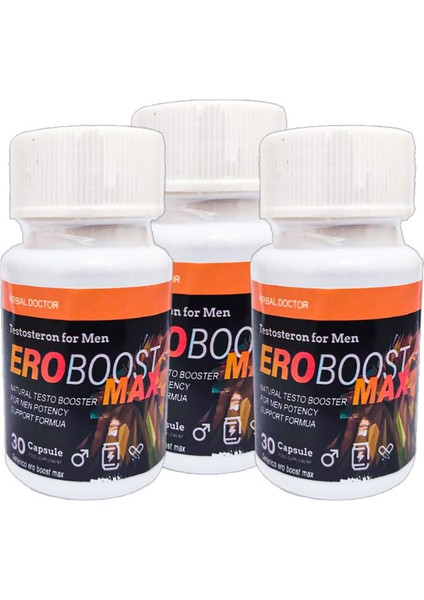 Eroboost 3 Tane Max Testo 30 Lu Harici Uygulama Kaps XTIME-9-0330