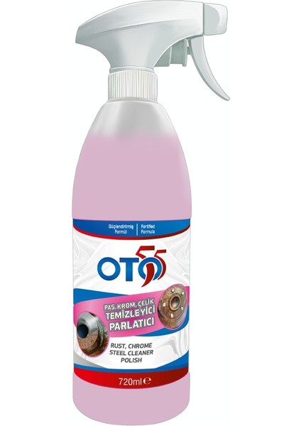 Pas, Krom, Çelik Temizleyici ve Parlatıcı 720 ml