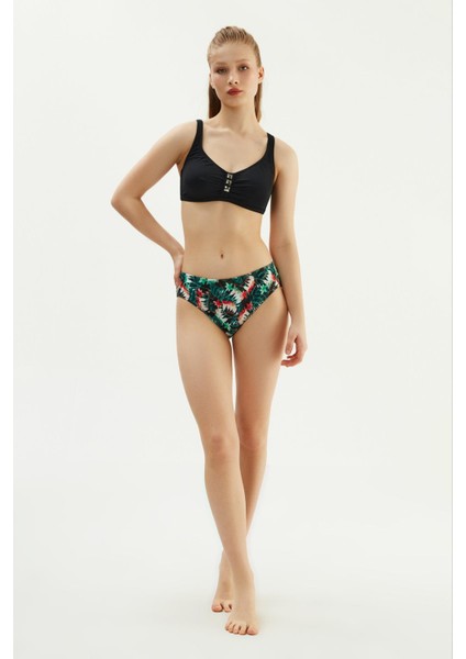 2082 Siyah Luplu Bikini Takımı