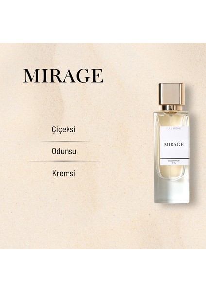 Mirage EDP Kadın Seyahat Boy Parfüm 10ml | Çiçeksi-Odunsu-Kremsi | Portakal Çiçeği, Sümbülteber, Misk