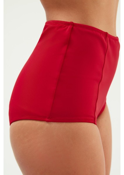 2512 Koyu Kırmızı Yüksek Bel Bikini Altı fiyatları