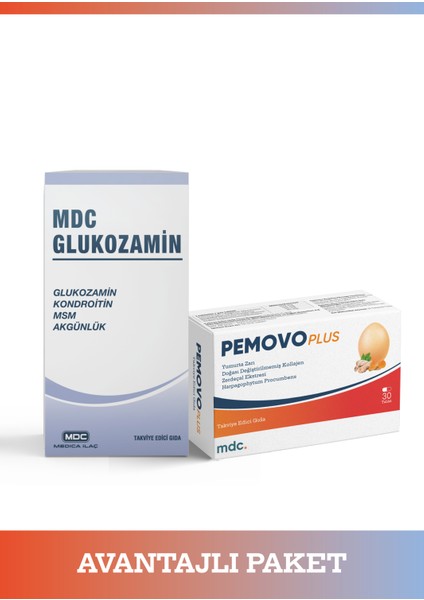 Glukozamin Tablet ve Pemovo Plus Avantajlı Paket