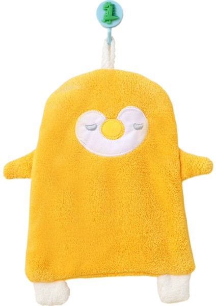 Tzmalloykarikatür Işlemeli Mercan Kadife El Havlusu (Yurt Dışından)