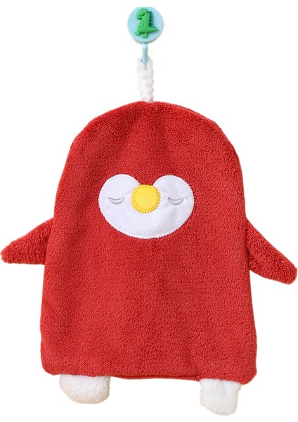 Tzmalloykarikatür Işlemeli Mercan Kadife El Havlusu (Yurt Dışından)