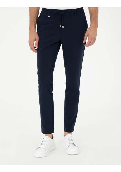 Erkek Lacivert Klasik Jogger Pantolon 50287780-VR033