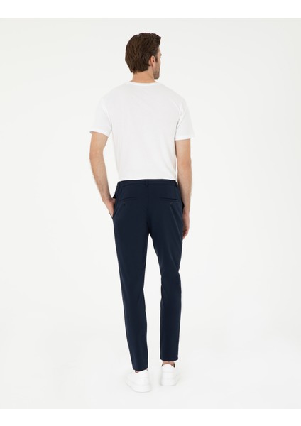 Erkek Lacivert Klasik Jogger Pantolon 50287780-VR033