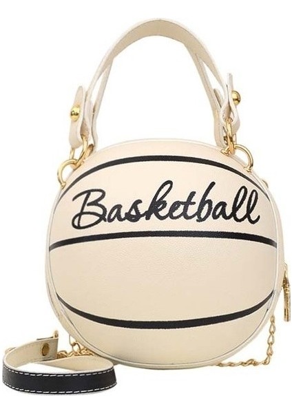 Basketbol Şekli Zincir Tasarım Askılı Kadın Moda Omuz Çantası (Yurt Dışından)