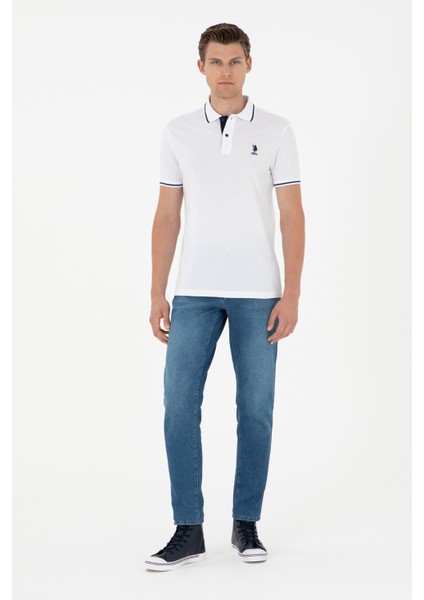 Erkek Beyaz Tişört Basic 50284631-VR013 fırsatları