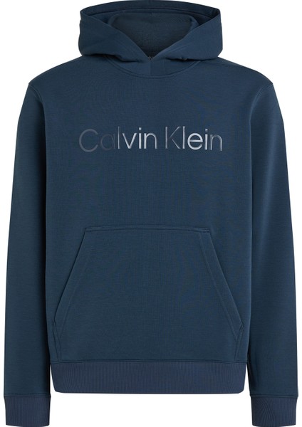 Calvin Klein Mavi Erkek Kapüşon Yaka Normal Kalıp Sweatshirt 00GMF4W302PPKPW  Sweat Hoodıe