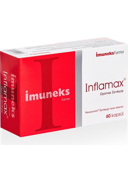 Inflamax Optimize Zerdeçöp Takviye Edici Gıda 60 Kapsül