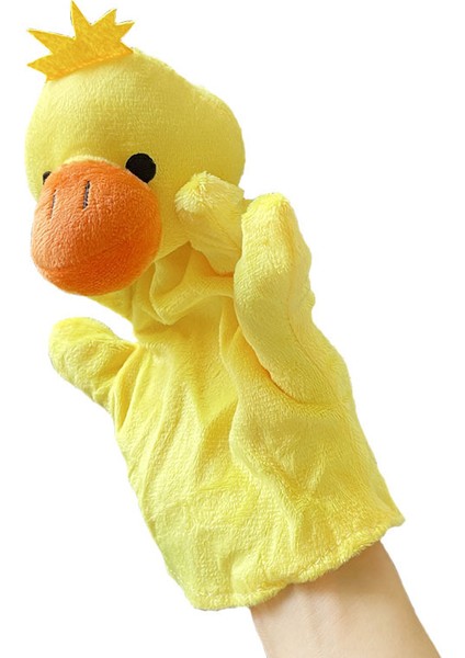 Ördek Beş Parmaklı Eldiven Kuklası Peluş Oyuncak Çocuk Hediyesi 20CM (Yurt Dışından)
