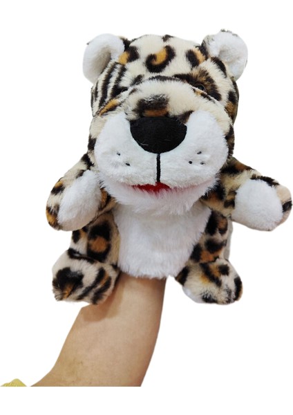 Leopar El Kuklası Oyuncaklar Çocuk Interaktif Peluş Oyuncaklar Çocuklar Için Hediyeler (Yurt Dışından)
