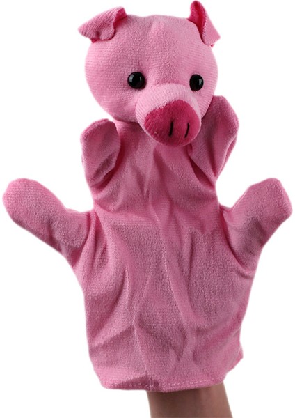 Domuz Yavrusu Beş Parmaklı Eldiven Kuklası Peluş Oyuncak Çocuk Hediyesi 20CM (Yurt Dışından)