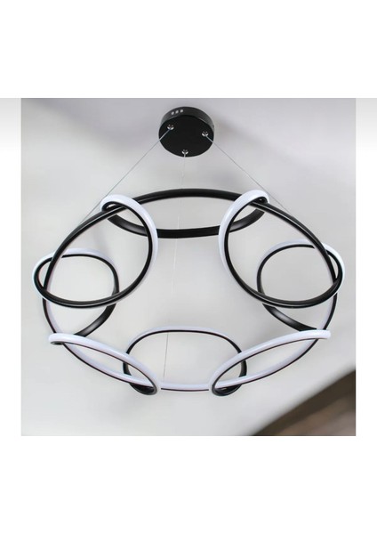 Turkco Celestial Loops Sarkıt LED Avize,3 Farklı Işık Modu,powerled Çap:50 YÜKSEKLIK:100CM