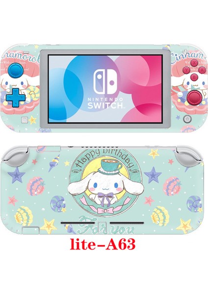 Nintendo Switch Lite Serisi Çizgi Film Çıkartmaları A63 ile Uyumlu (Yurt Dışından)