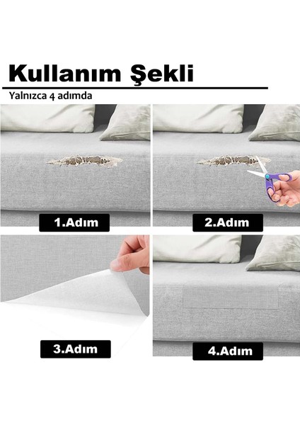 Keten Kumaş Tamir Yamaları Arkası Yapışkanlı Fixall Marka 22 x 33 Cm. 2 Adet Renkseçenekli