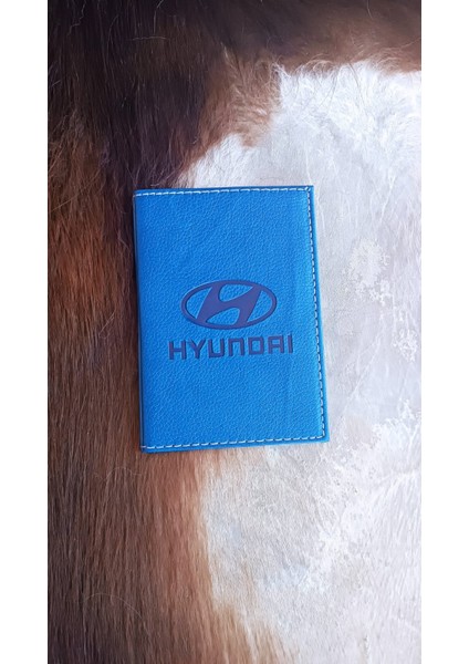 Hyundaı Deri Dikişli Araç Ruhsat Kılıfı Kabı Oto Ruhsatlık Araba Ruhsat Koruyucu