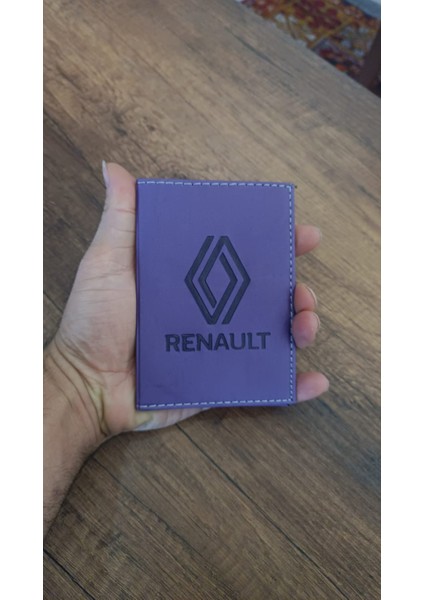 Renault Deri Dikişli Araç Ruhsat Kılıfı Kabı Oto Ruhsatlık Araba Ruhsat Koruyucu modelleri