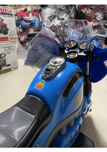 Goway 12 Volt Turbo & Müzik Çalarlı Akülü Dev Motosiklet 3-9 Yaş