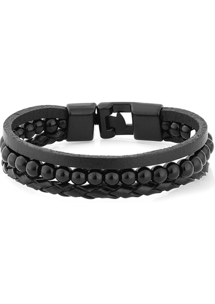 Erkek Metal Kol Saati Bileklik Kombin Set PS2355 fiyatları