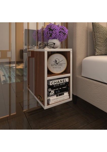 Kenzlife Kenzlife Komodin Lothario Cvz Komidin 42 x 20 x 19 cm Duvara Monte Askı Aparatlı