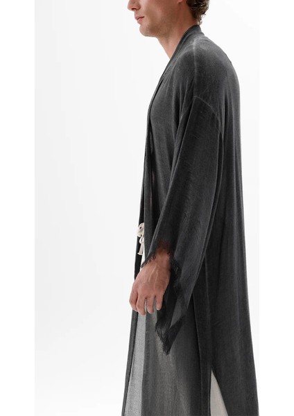 3241-2KZ Bambu Gri Uzun Kimono Gri fiyatları