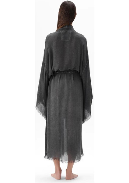 3241-2KZ Bambu Gri Uzun Kimono Gri indirimleri