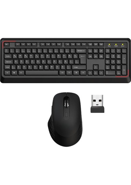 Kablosuz Klavye Mouse Seti Türkçe Q Klavye