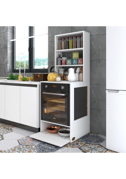 Kenzlife ankastre fırın dolabı hümeyra byz 165*60*56 mutfak kapaklı