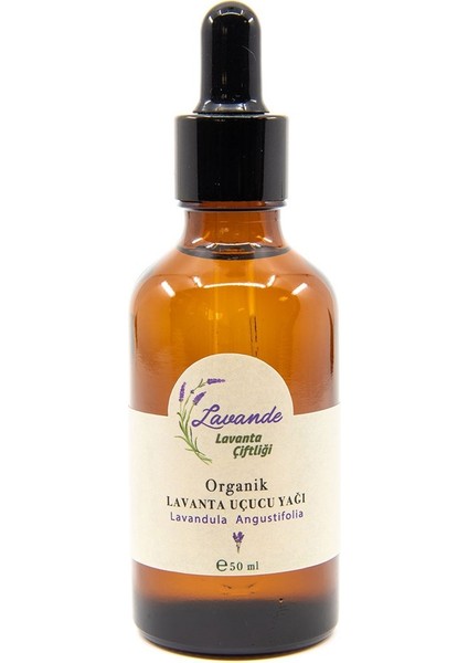 Lavande Organik Lavanta Yağı (L. Angustifolia) 50ML-CAM Damlalıklı
