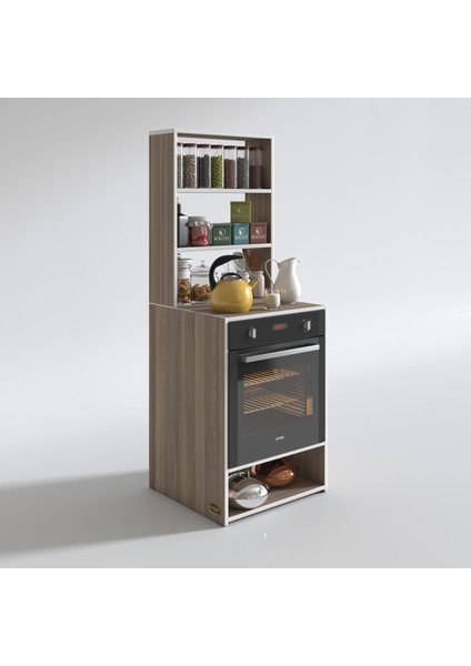 Kenzlife ankastre fırın dolabı canfeza crd 165*60*56 mutfak raflı fiyatları