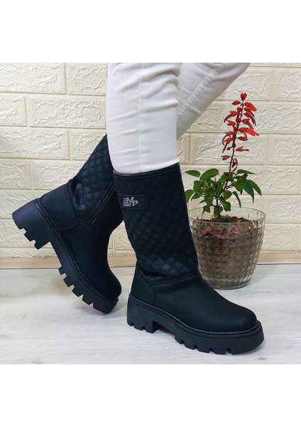M.p 1397 Siyah Fermuarlı Kaymaz Kürklü 33CM Kadın Çizme fırsatları