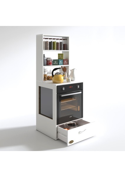 Kenzlife ankastre fırın dolabı gönül byz 165*60*56 mutfak çekmeceli fiyatları